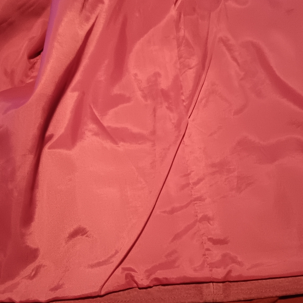 Vintage dusty rose leather suede jacket button front - Picture 7 of 7
